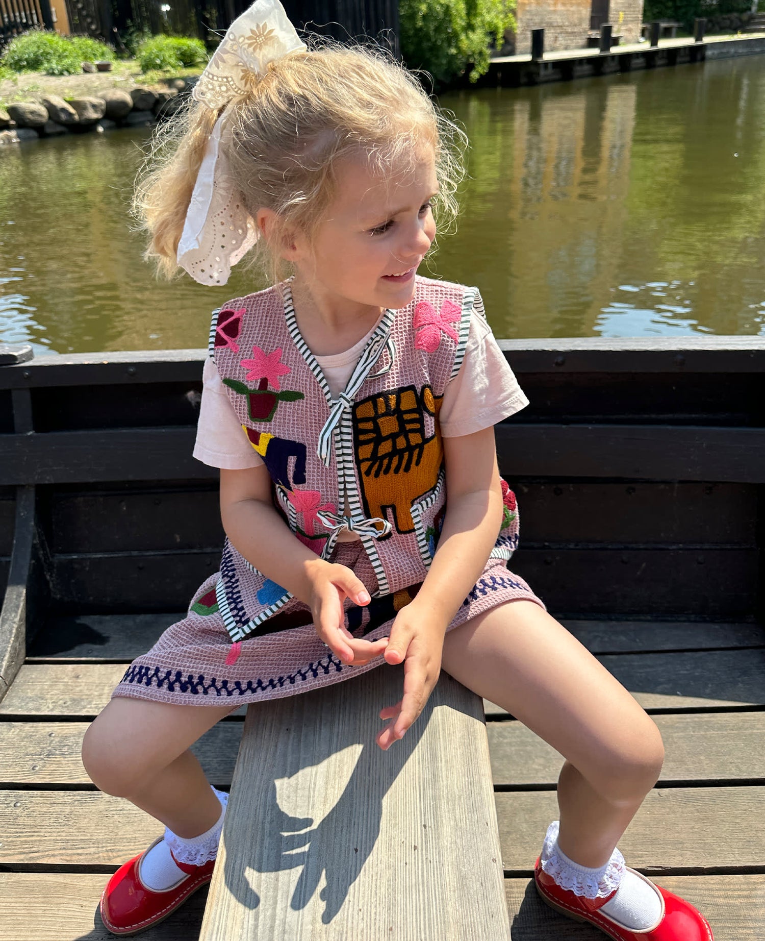 Clio MINI Skirt - Hazel Waffle