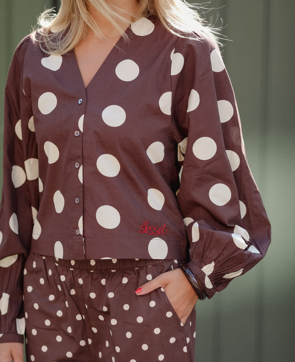 Ea Shirt - Cream Dot