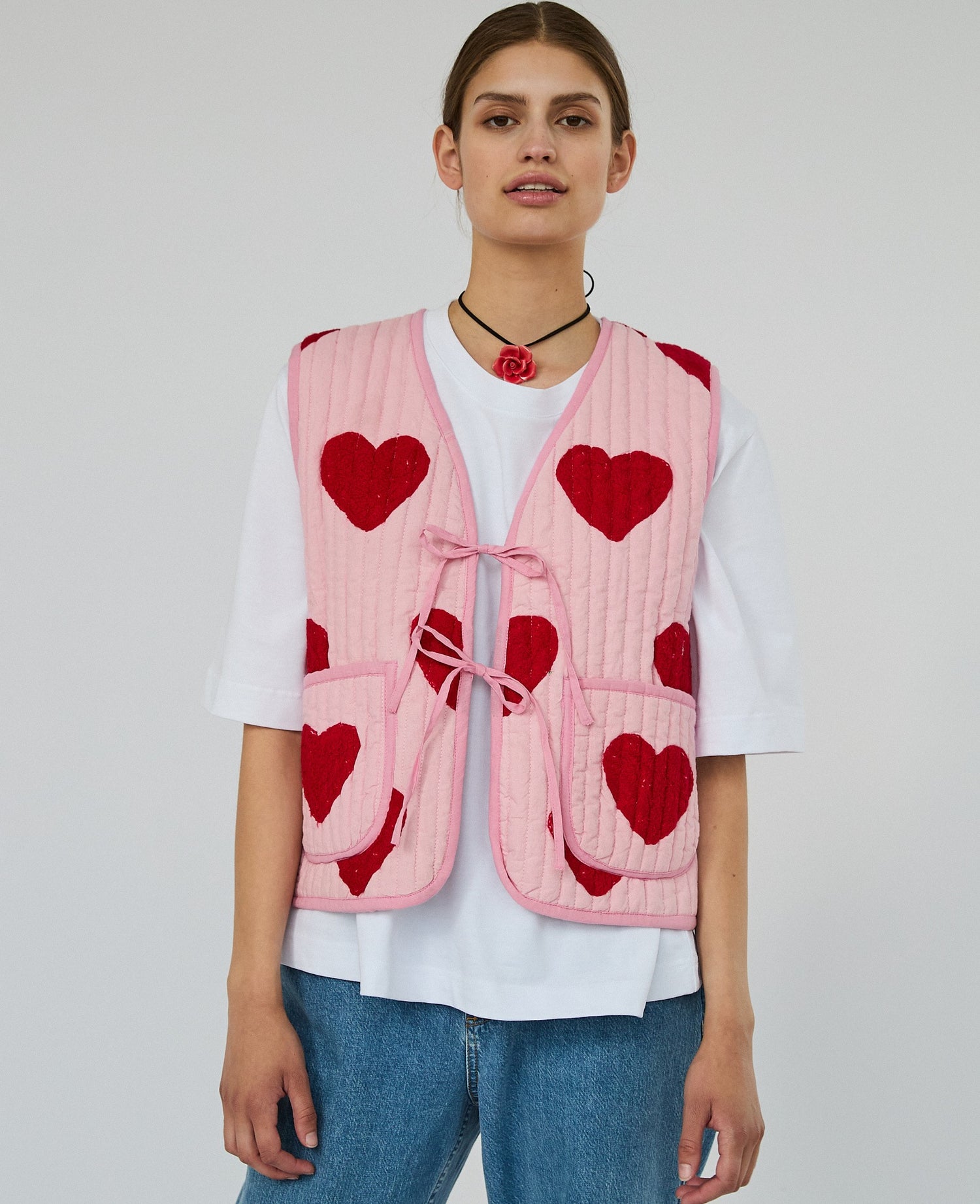 Honey Vest - Red Heart