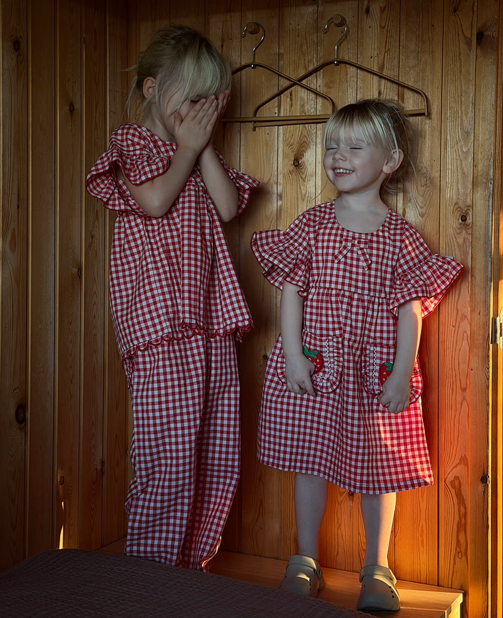 Ohio MINI Dress - Red Checks