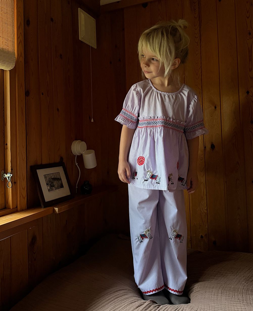 Saxo MINI Pants - Purple Stripes – SISSEL EDELBO