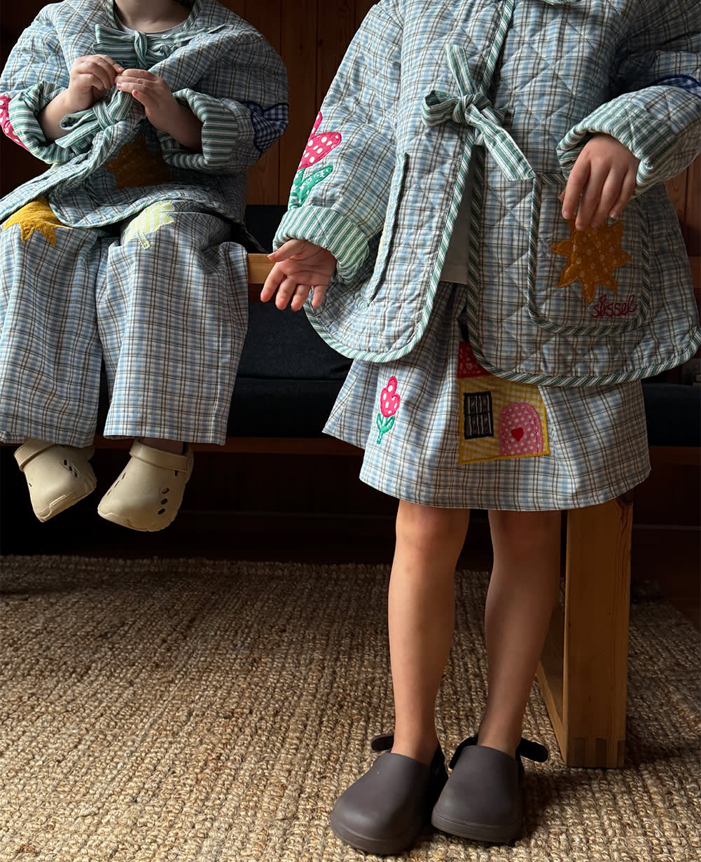 Barbera MINI Skirt - Blue Checks