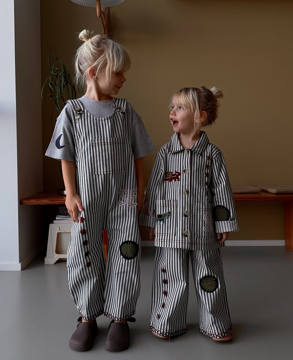 Moxie MINI Overalls - Milk Lad