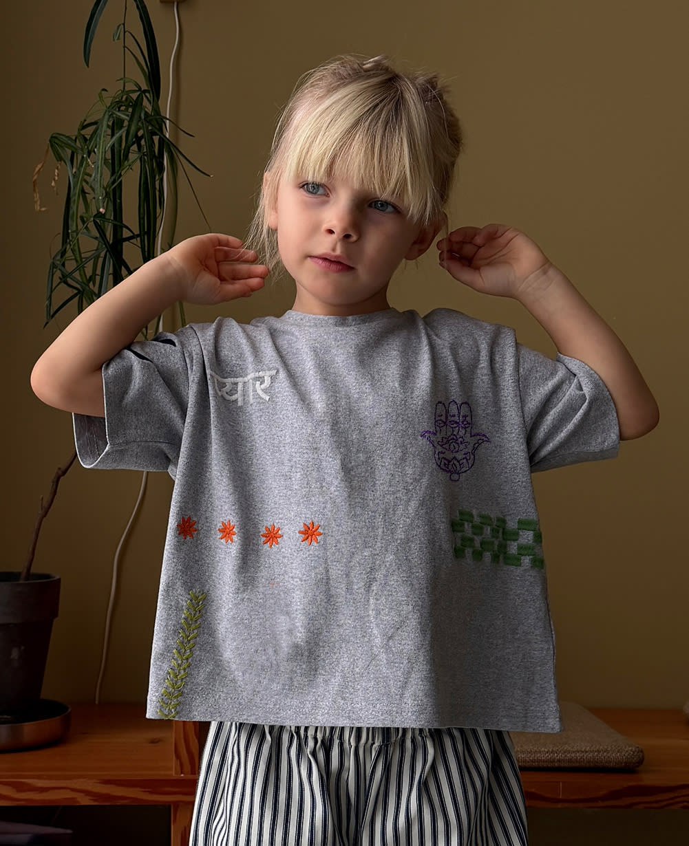 Billie MINI T-Shirt - Grey Melange