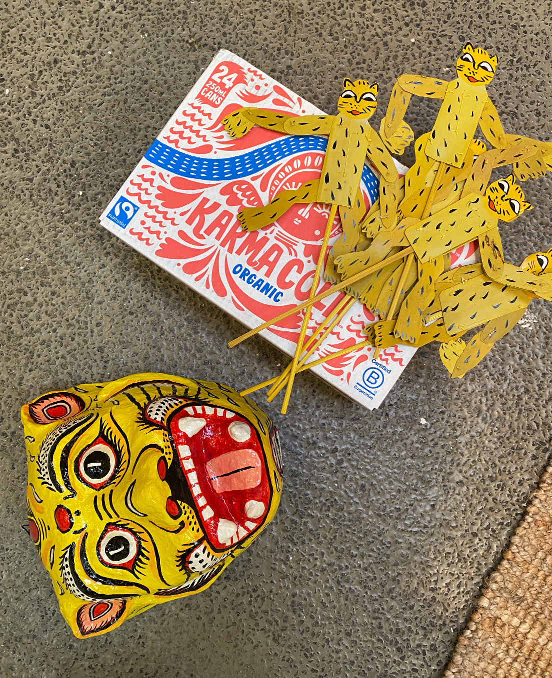 Tiger Mask - Small - Yellow