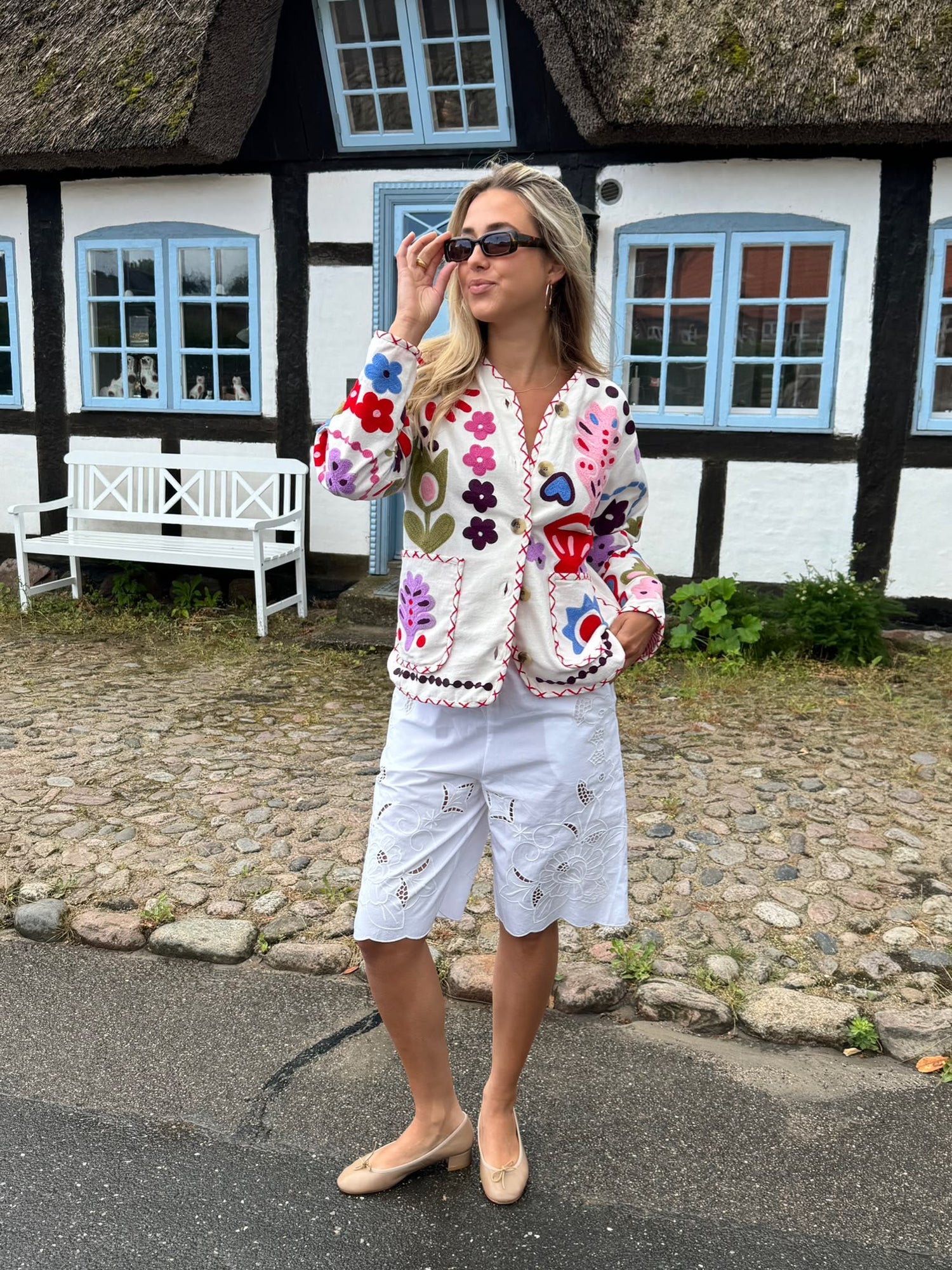 Maggie Jacket - White Multi