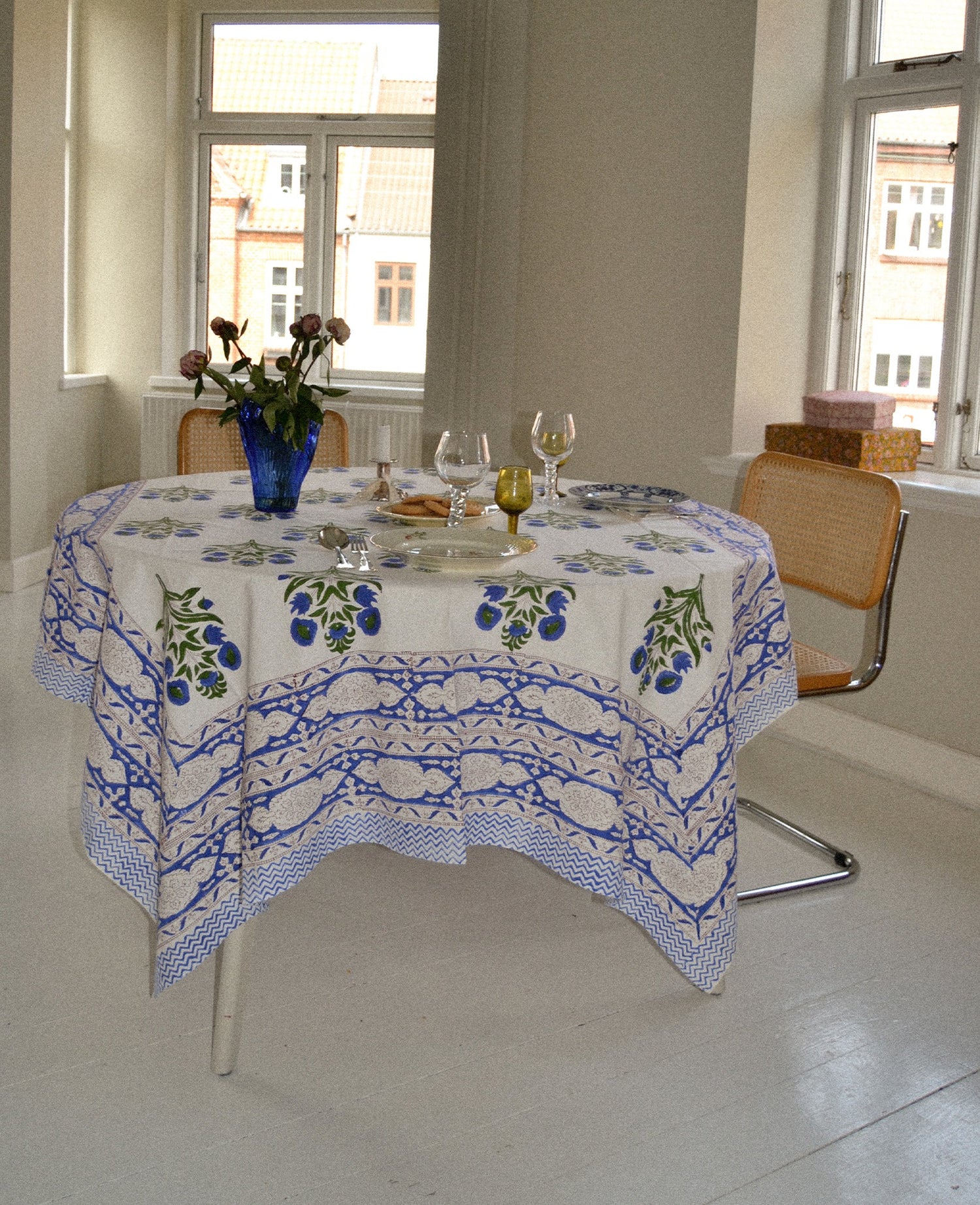 Noor Tablecloth - Blue Bell