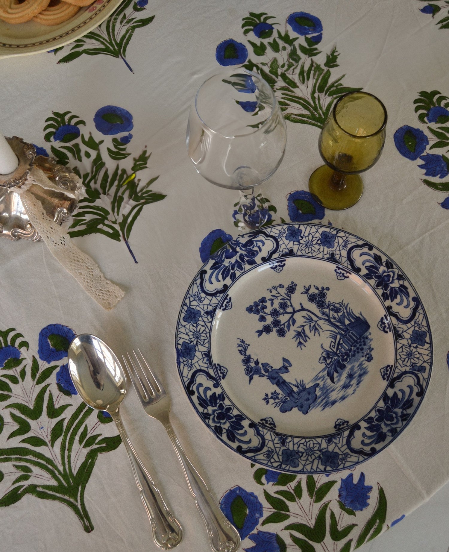 Noor Tablecloth - Blue Bell