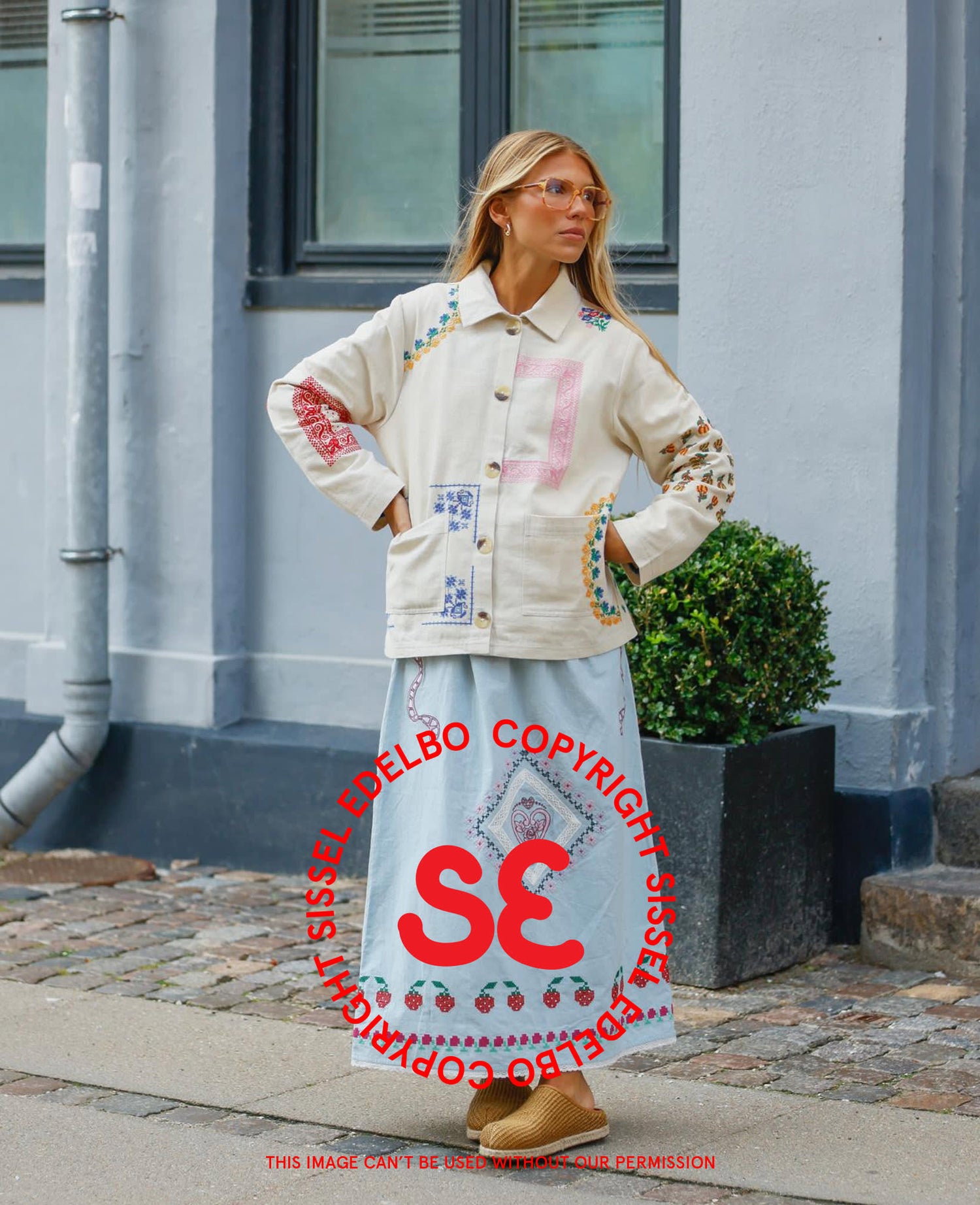 Louise Skirt - Baby Blue