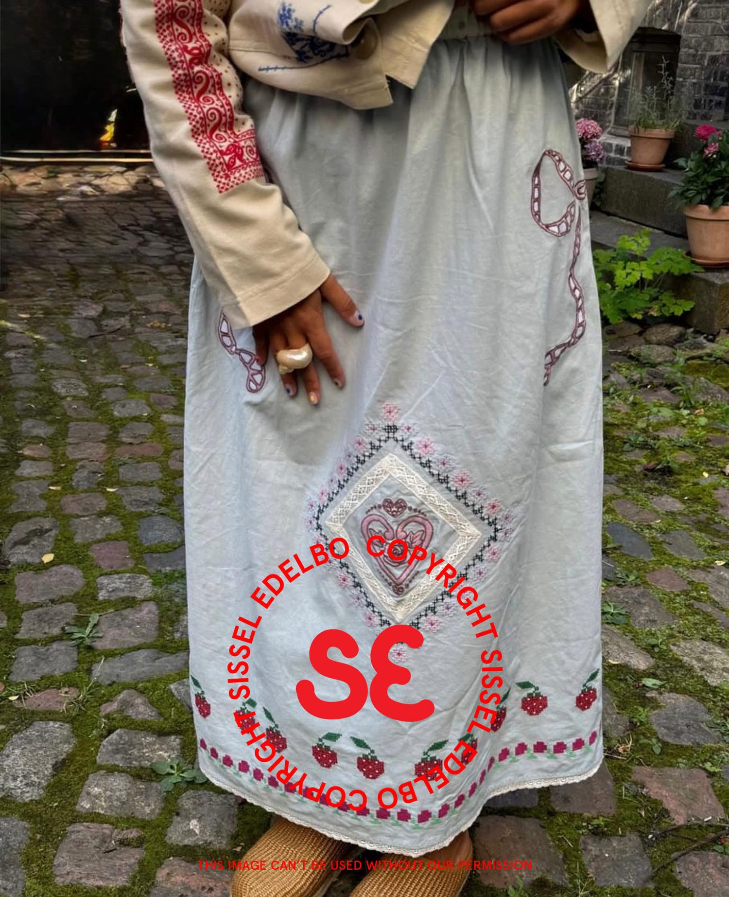 Louise Skirt - Baby Blue