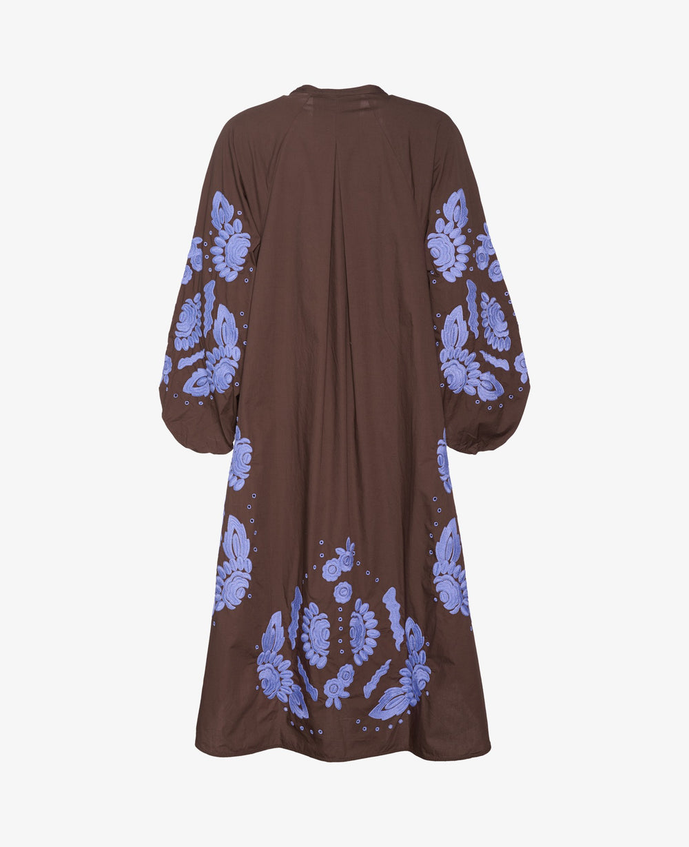 Rikke Organic Cotton Shirt Dress - Chestnut – SISSEL EDELBO